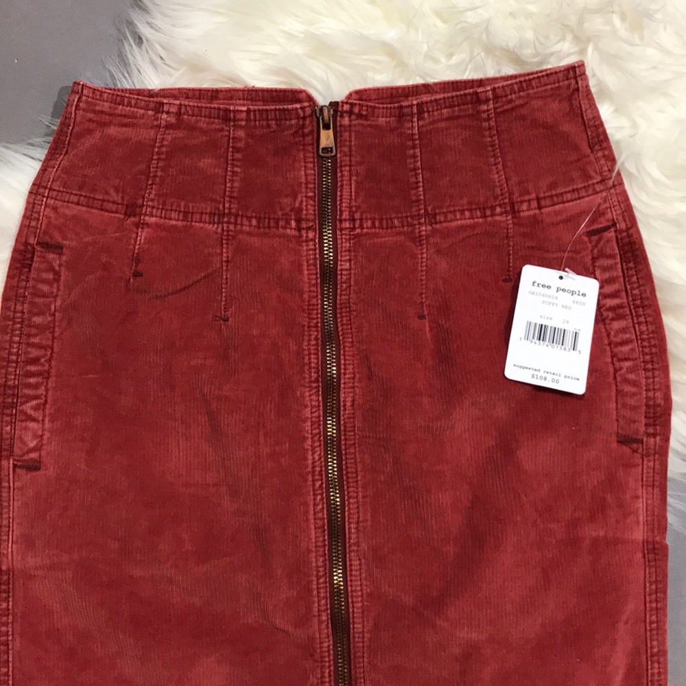 Free People “I Want it All” corduroy midi skirt - Picture 6 of 7